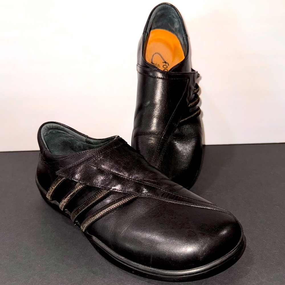 Footprints X Birkenstock Stretch Strap Loafers Shoes Womens 9 US 40 EU Black Med